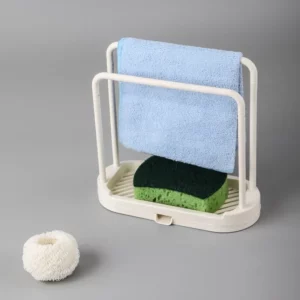 1PCS Detachable Kitchen Dishcloth Holder Rag Hanger Sink Sponge Holder Storage Rack Shelf For Bathroom Scrubber Brush Organizer - Image 2