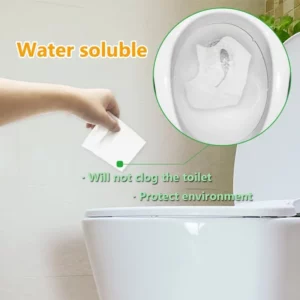 Disposable Toilet Seat Cover Portable Travel Camping Hotel Bathroom Toilet Mat Pads Degradable Soluble Water Toilet Covers Paper - Image 3