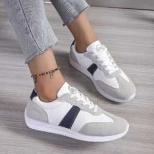 2024 New Women Platform Sneakers Leather Patchwork Casual Sport Shoes Ladies Outdoor Fashion Running Shoes Woman Designer Shoes - Image 6