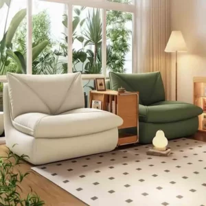 Single Seated Foam Sofa Couch for Adults Armless Lazy Floor Sofa for Living Room Bedroom Comfy Bean Bag Sofa for Reading Gaming - Image 3