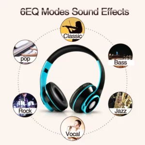 Wireless Stereo Bluetooth Headphone Portable Passive Noise Isolating Headphone for iPhone, Tablet, PC, xiaomi,Samsung Galaxy - Image 4