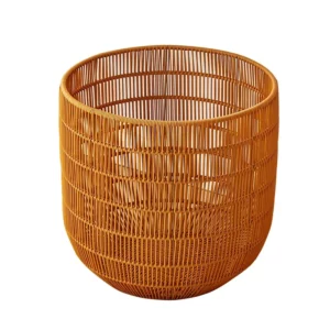 Imitation Rattan Decorative Storage Basket Household Large Capacity Laundry Basket Bathroom Waterproof Dirty Clothes Basket - Image 6
