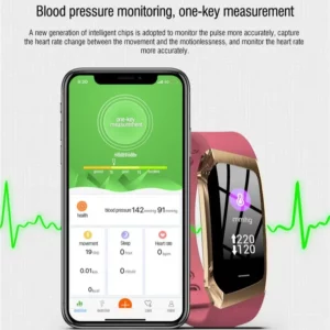 2023 New E18 Smart Heart Rate Blood Pressure Bracelet Color Screen Incoming Call SMS Reminder Reminder Trajectory Of Motion - Image 5