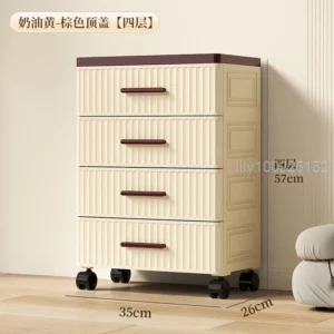 NEW 3 Drawer Wide Plastic Storage Cart Storage cabinet, toy storage cabinet drawer storage cabinet 수납 서랍 - Image 4