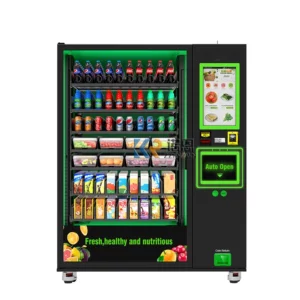 Professional Touch Screen Vending Machine Healthy Fresh Vegetables Salad Fruit Vending Machine With Refrigeration - Image 4