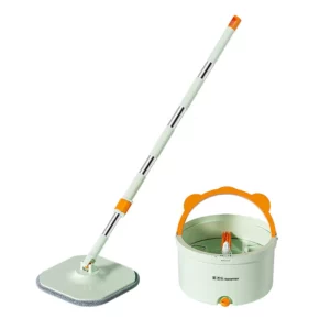 Mops with Bucket Dust Water Absorbent Floor Tiles Multi-functional Cleaning Tool for Household Living Room Replacable Heads - Image 6