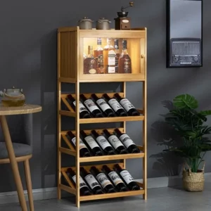 Modern Minimalist Wine Cabinet Display Shelf, Trendy Sideboard for Home Use European-Style Wall-Mounted Living Room Storage Rack - Image 3