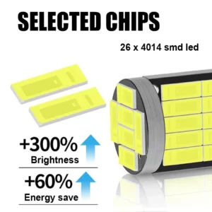 2pcs High Bright T10 W5W Led Car Light 26smd 4014 Smd Lamp Bulb Automobile Accessories License Plate Drop Shipping Supported - Image 3