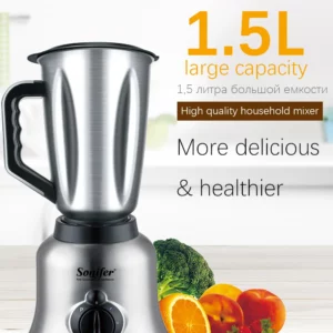 2 in 1 Stand Blender&Meat Grinder&Juicer&Grinding 400W Stainless Steel Kitchen Mixer Fruit Food Processor Ice Smoothies Sonifer - Image 3