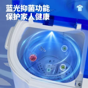 mini washing machine Dormitory household small new double bucket cylinder elution dual-purpose baby children's underwear - Image 3