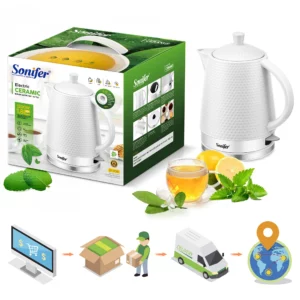 1.7L Electric Kettle Cordless Ceramic Kettle Household Kitchen Quick Heating Electric Boiling Tea Pot Sonifer - Image 6