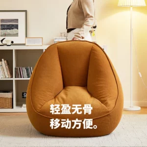 Bean Bag Lazy Corduroy Comfortable Sofa Single Bed Tatami Bedroom Balcony Casual Lightweight Small Sofa Living Room 2024 New - Image 3