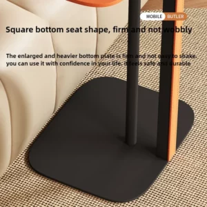 Italian Minimalist Saddle Leather Sofa Table Home Furniture Living Room Floating Storage Shelf Bedroom Bedside Corner Table - Image 5