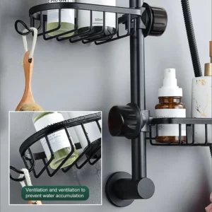 Bathroom Faucet Storage Rack Shower Shampoo Soap Holder Adjustable Kitchen Sink Rag Sponge Drain Rack Bathroom Accessories - Image 4