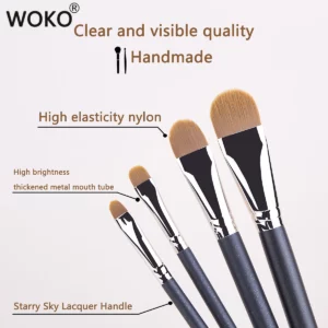 4 Types Sizes Upgraded Ultra-thin Foundation Concealer Makeup Brush Professional Liquid Foundation Cream Concealer Make-up Tool - Image 4