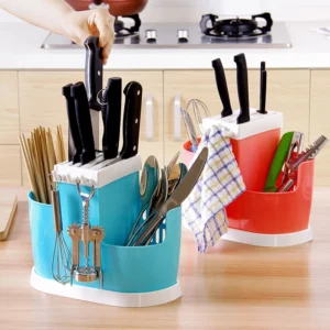 Multifunctional tableware storage rack plastic shelf chopsticks drain rack filter rack creative kitchen tools kitchen tools - Image 1