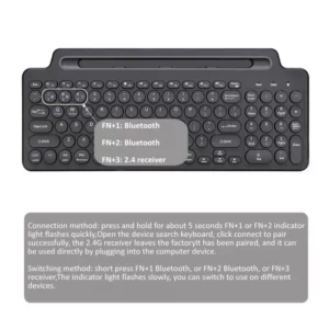 Wireless Keyboard Bluetooth Keyboard Mouse Card Slot Numeric Keypad for Android IOS Desktop Laptop PC Gamer - Image 3