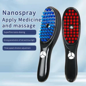 Electric Spray Massage Comb Hair Growth Vibration Head Massager Brush LED Anti Hair Loss Scalp Liquid Medicine Atomizing Comb - Image 1