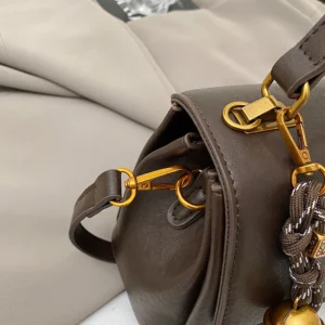 Fashion Women Bag Leather Handbag Vintage Tote Bags Solid Trend Wild Women's Square Shoulder Bag For Ladies - Image 3