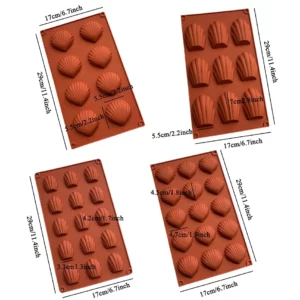 Madeleine Pan Nonstick Silicone Madeleine Molds Shell Shape Baking Cake Mold Pan DIY Bakeware Pan Kitchen Accessories - Image 6