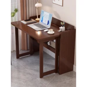 Portable Bamboo Folding Desk for Children Compact Study Table Bedroom Home Office Student Writing - Image 1