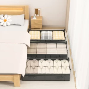 1PC large clothes storage bag under bed Foldable quilt clothes storage bag doggy bag Bedroom dormitory organizer bag - Image 2
