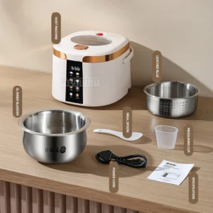 5L Electric Rice Cooker Cocinas De Arroz Intelligent Reservation Steaming Pot Multifunctional Rice Soup Separation - Image 6