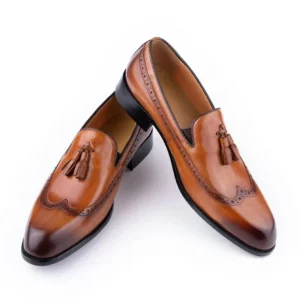 New Style Business Men Loafers Shoes Genuine Cowhide Handmade Sewing Casual Formal Wedding Party Slip on Pointed Dress Shoes Man - Image 2