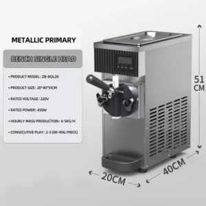 Hot Summer Ice Cream Machine Desktop High Efficiency Heladera Para Hacer Helados Niños - Image 3