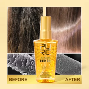 PURC Morocco Argan Oil Nourishing Hair Oil Smoothing Shine Soft Hair Serum Repair Damaged Frizz Dry Hair Treatment Hair Care - Image 6