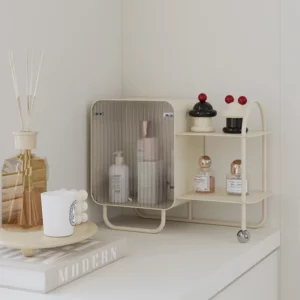 F35 Luxe Desktop Organizer Rack, Multifunctional Makeup Organizer, Multi-Tier Iron Storage Stand, Durable and Stable Storage - Image 3
