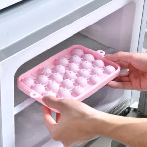 25 Grids Silicone Ice Grid Ball Ice Cube Mold with Cover Ice Storage Box Easy to Demould Bar Home Party Kitchen Tools - Image 4