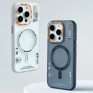 Matte Magnetic Phone Case For iPhone 16 15 13 12 14 Pro Max Magsafe Wireless Charge Frosted Back Metal Lens Frame Buttons Cover - Image 3