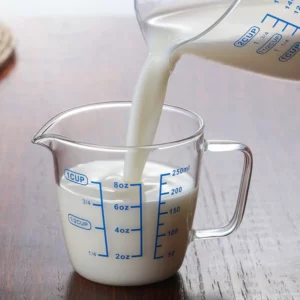 High Borosilicate Measuring Glass Cup Liquid Scale Measurement With Scale Microwave Oven Available Kitchen Baking Glass Cup - Image 2