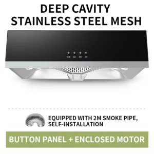 CXW-180-C01 180W Range Hood Home Kitchen Large Suction Small Oil Hat Machine Top Suction New Range Hood 220V - Image 4