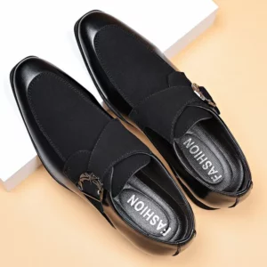 Retro Pointed Toe Moccasin Soft Male Casual Shoe Cowhide Elegant Low Price Pu Men's Leather Shoes Classic Original 2024 Trend - Image 6