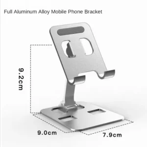 Universal All Aluminum Alloy Foldable Desk Phone Holder Mount Stand For Mobile Phone Holder For Tablet Desktop Metal Holder - Image 6