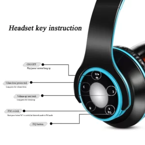 Wireless Stereo Bluetooth Headphone Portable Passive Noise Isolating Headphone for iPhone, Tablet, PC, xiaomi,Samsung Galaxy - Image 5