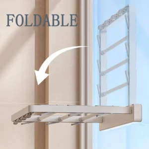 Folding Drying Rack Wall Mounted Drying Clip Windproof Sock Clip Clothing Rack Hanger Household Sock Drying Clip Space Saving - Image 3