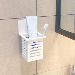 1/3pcs Wall Mounted Holder Drain Self-Adhesive Toothpaste Toothbrush Storage Rack Bathroom Daily Necessities Organizer - Image 2