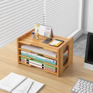 File Storage Box Multi-layer File Rack Office Supplies Complete File Frame Folder Storage Rack Desktop Files - Image 4
