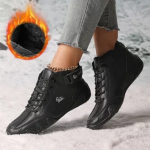Women's High Top Sneakers Outdoor Casual Walking Boots for Autumn Free Shipping Ankle Boots Fashion Anti Slip Hiking Shoes Woman - Image 4