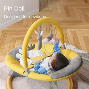Baby Rocking Chair, Baby Resting Sleeping Electric Cradle, Backrest Adjustment Rocking Chair,Multifunctional Baby Sleeping Chair - Image 4