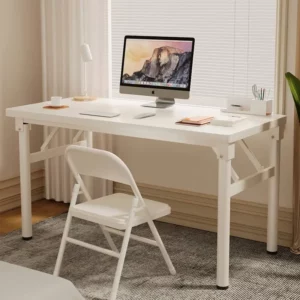 Foldable Desktop Computer Desk Household Rectangular Table Simple Student Writing Table - Image 1