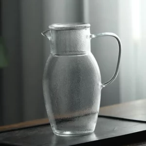 Japanese Large-capacity Hammer Pattern Glass Cold Kettle Lemon Water Bottle Heat-resistant Glass Juice Drink Jug Home Pitcher - Image 6