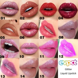Waterproof Diamond Shimmer Glitter Lip Gloss 15 Colors Matte Glitter Liquid Lipstick Diamond Pearl Colour Lip Gloss Sexy Make Up - Image 3