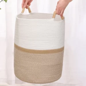Toy Storage Organizer Laundry Room Storage Basket Capacity Storage Basket with Easy Carry for Home for Laundry for House-moving - Image 3