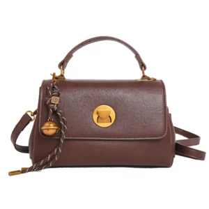 Fashion Women Bag Leather Handbag Vintage Tote Bags Solid Trend Wild Women's Square Shoulder Bag For Ladies - Image 4