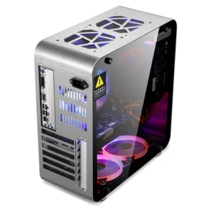 Golden field Mate4 Aluminum Alloy Toughened glass side penetration MINI computer small case ATX/MATX/ Mini-ITx - Image 4