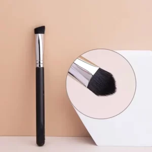 Angled Liquid Powder Contour Makeup Brushes Cream Blush Liquid Foundation Blending Brush Angled Professional Beauty Tools - Image 4